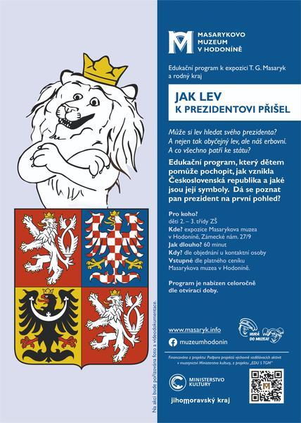 Edukační program - Jak lev k prezidentovi přišel (plakát).jpg, 428x600, 58.99 KB